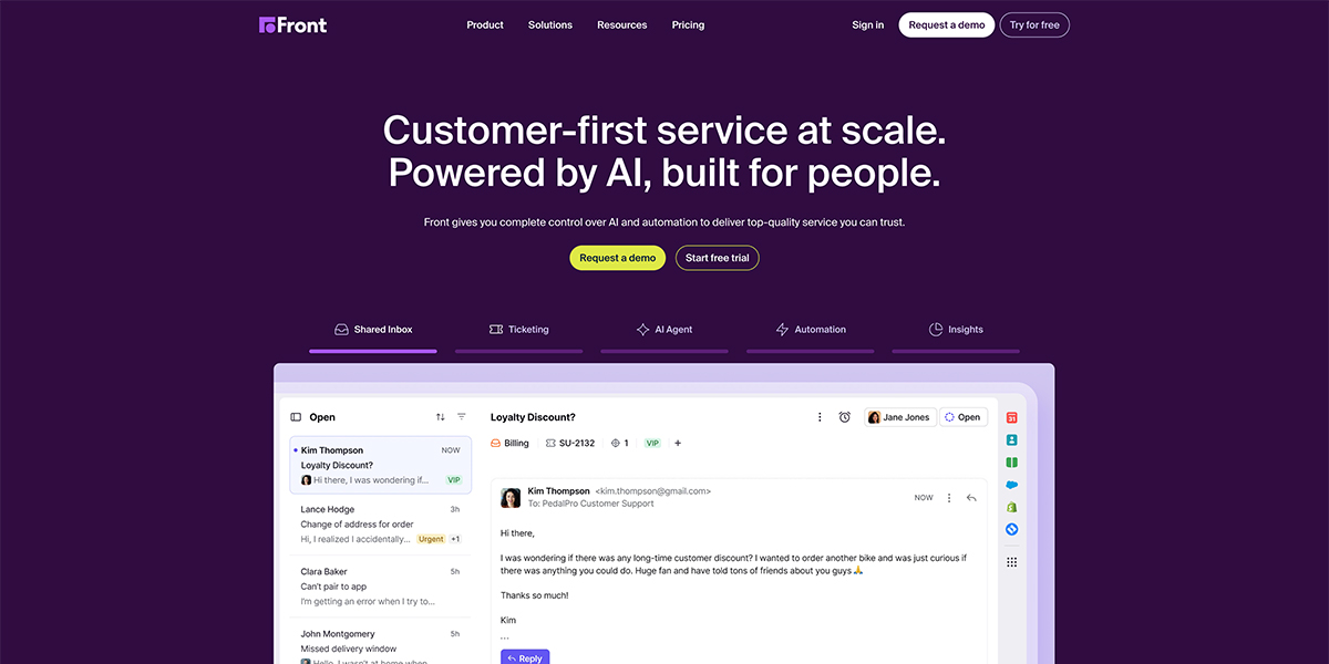Front Service Desk